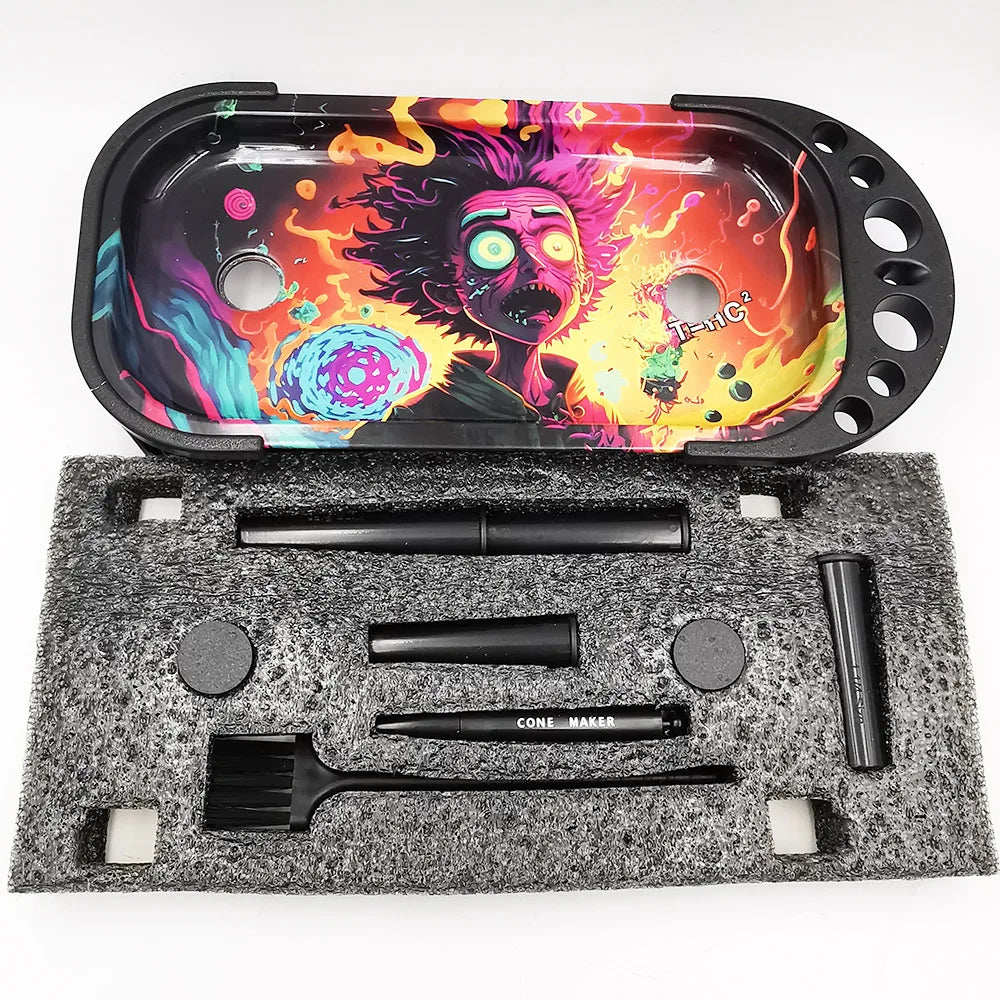 🌿✨ Set de Bandeja Plegable para Enrolar – Incluye Tubos King Size 1¼ y ACCESORIOS 😎