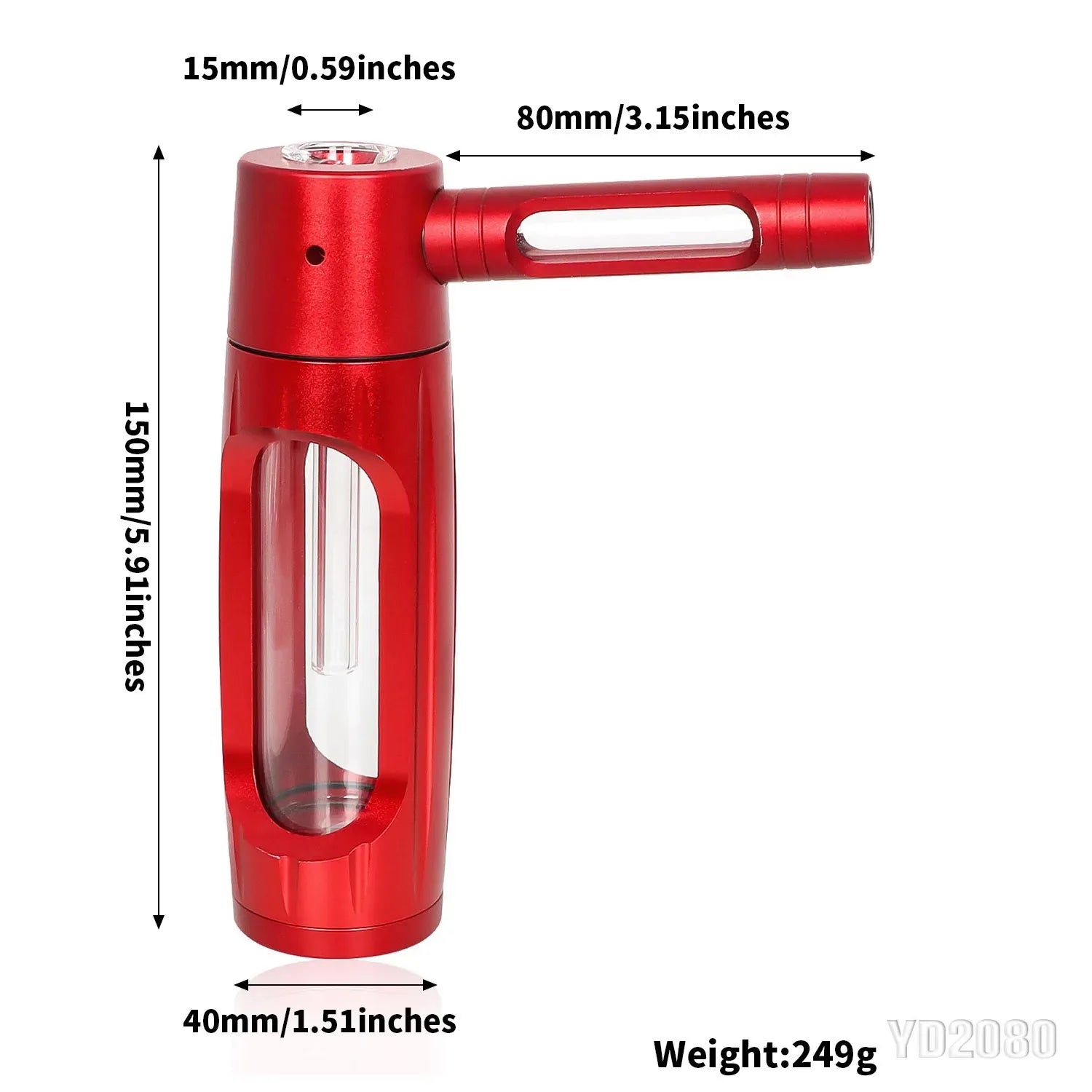 💨 Mini BONG/PIPA de Metal – Hookah Portátil de Alta Calidad con Filtro de Agua 🔥